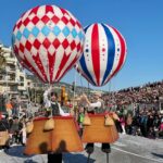 Parades at the Lemon Festival in Menton on the French Riviera