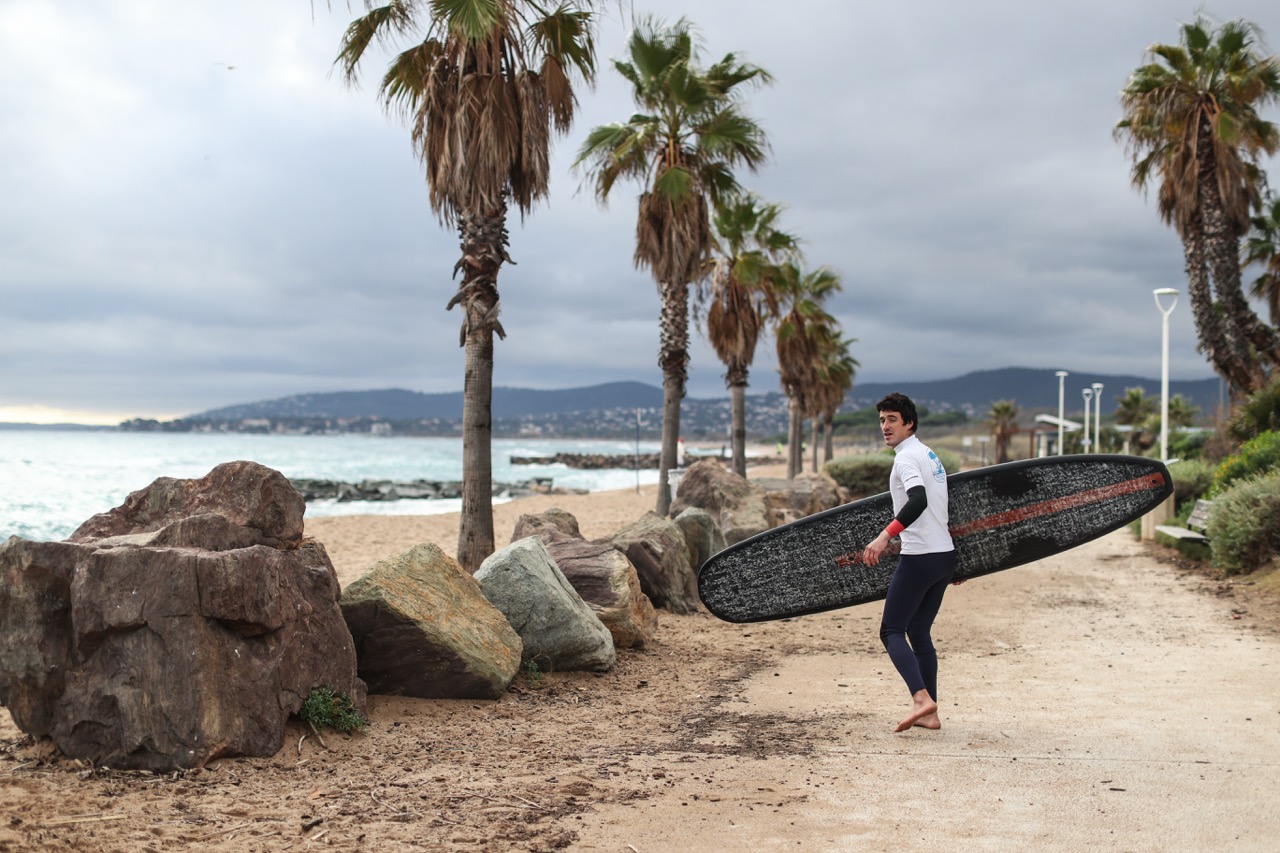 Surfing French Riviera, Côte d'Azur, Mediterranean