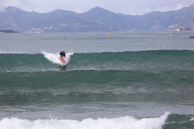 Surfing French Riviera, Côte d'Azur, Mediterranean