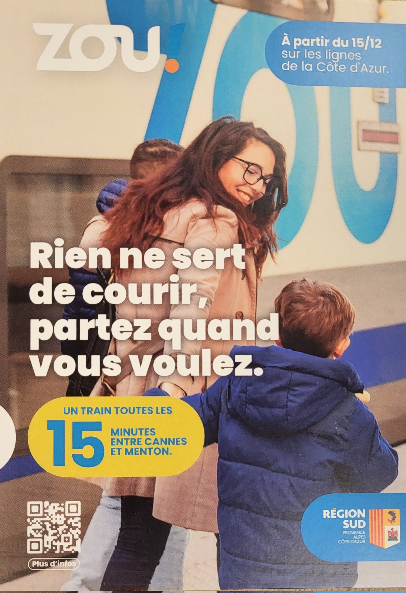 new train cannes cote d azur poster