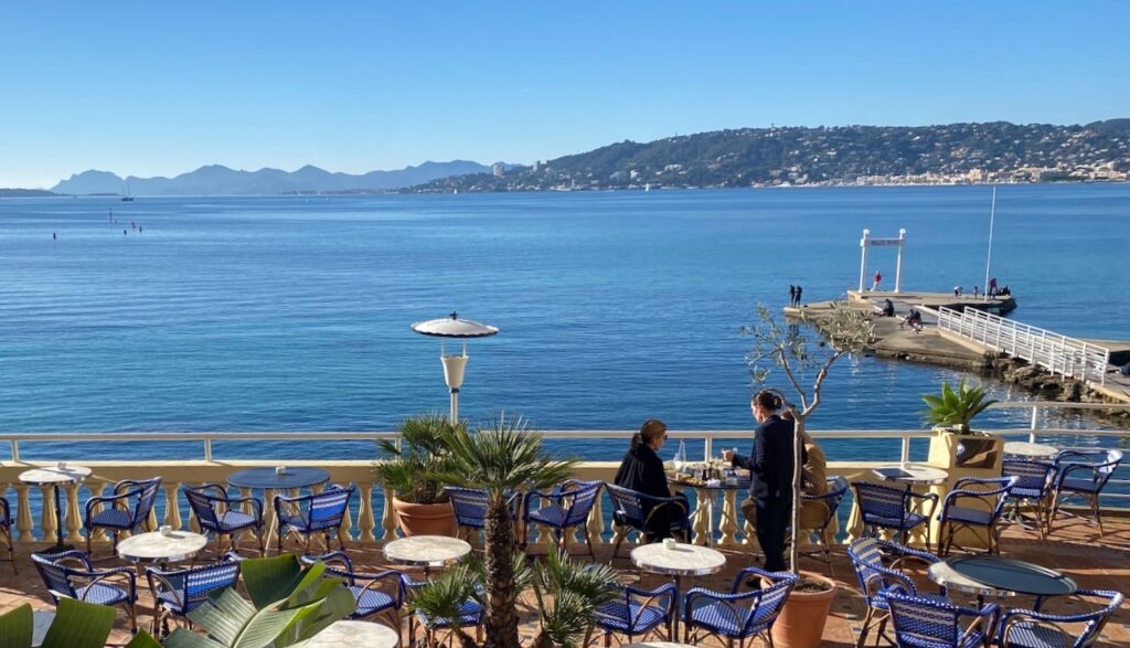 Belles Rives hotel terrace