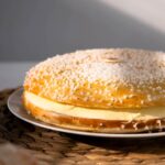 Tarte tropézienne on the French Riviera