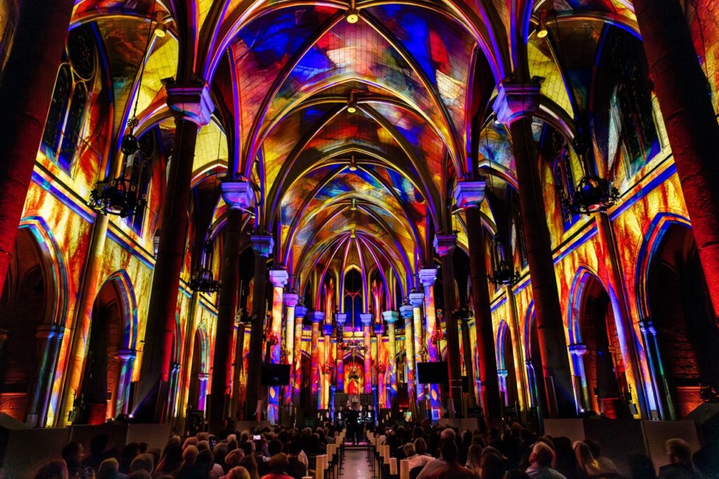 LUMINISCENCE show, Notre Dame Basilica in Nice