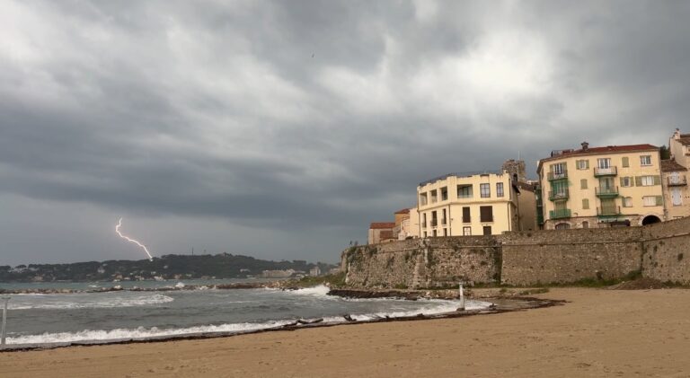 Antibes storm south of france