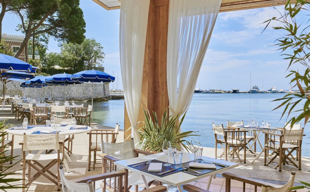 Restaurant la Plage at Belles Rives hotel