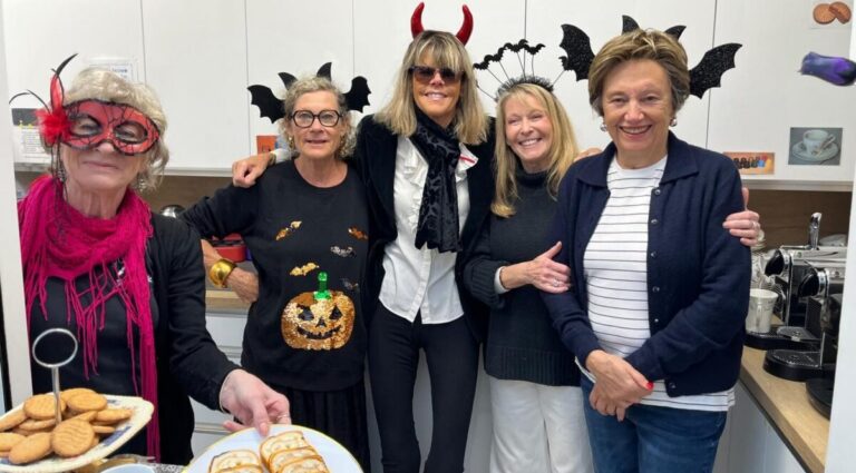 Halloween lunch at the Grange, organized by Riviera Lifeline