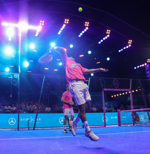 Padel match at Pinede Gould in Juan-les-Pins Padel match at Pinede Gould in Juan-les-Pins