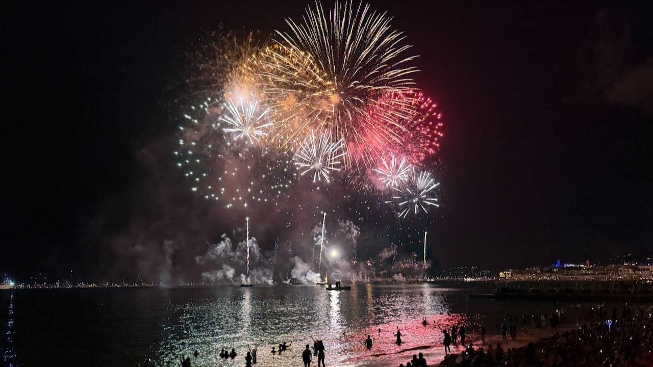 Feux d'artifice Cannes