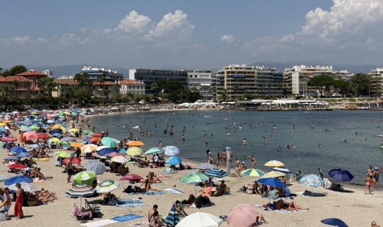 French Riviera heatwave Antibes