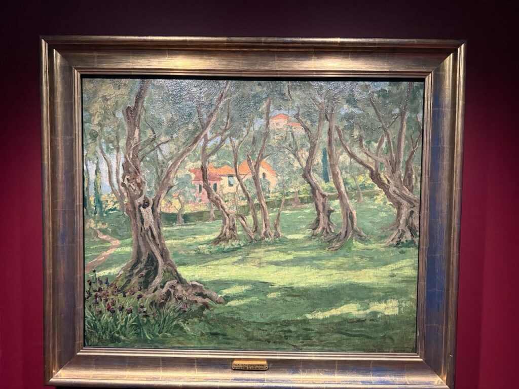 La Dragonnière, Cap Martin, Oil on canvas, 1930s - by Winston Churchill Winston Churchill French Riviera Paintings