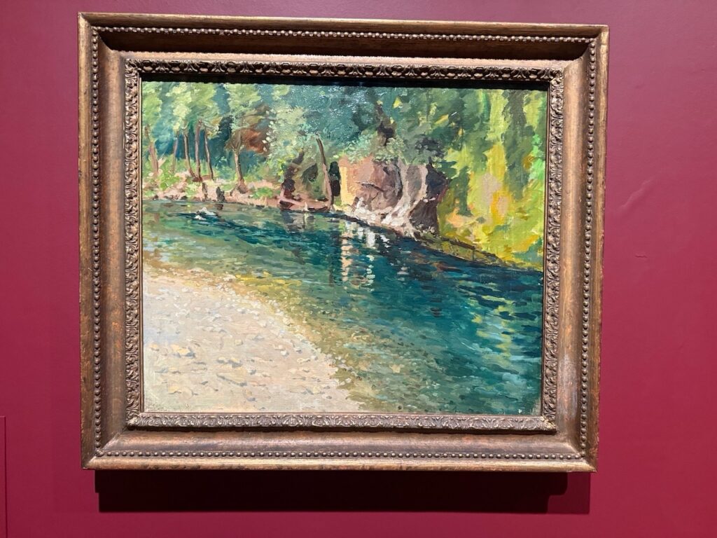 The Loup River, Alpes-Maritimes, Oil on canvas, 1936 Winston Churchill French Riviera Paintings