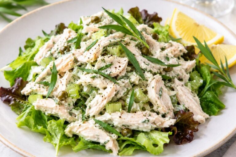 Creamy tarragon chicken salad