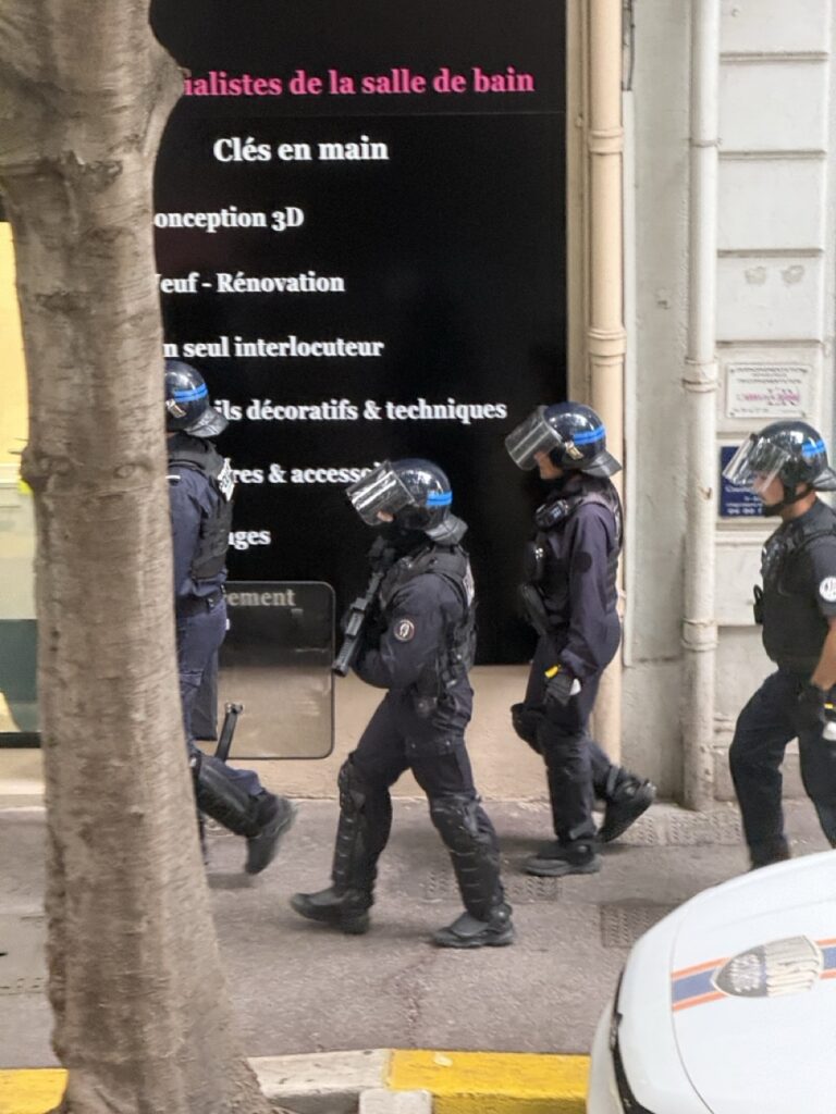 Protests scolaires en France, à Antibes, en Riviera